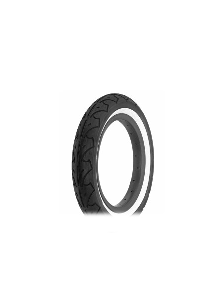 Tire 12 1/2 x 2 1/4 Black/White Side Wall HF-105.